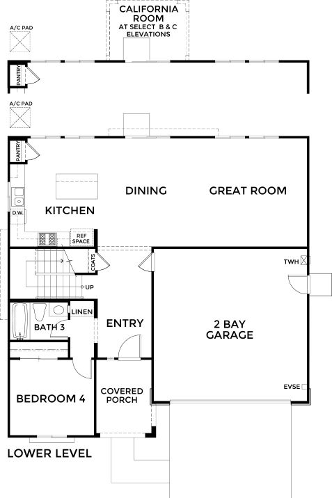 Saddlewood Floor plan Residence 2239 First Floor